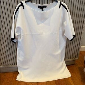 Rag & Bone White Top with Black Trim